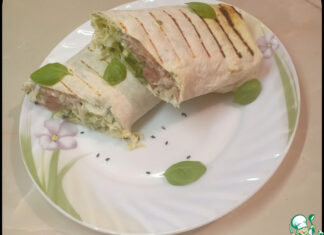 Шаурма с красной рыбой