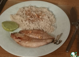 Скумбрия с рисом по-тайски