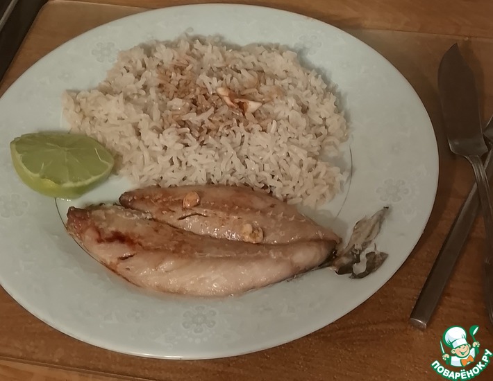 Скумбрия с рисом по-тайски