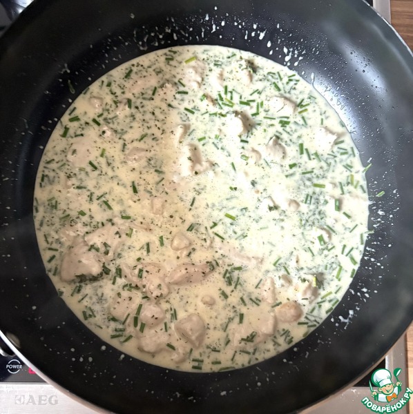 Спагетти из цуккини с курицей