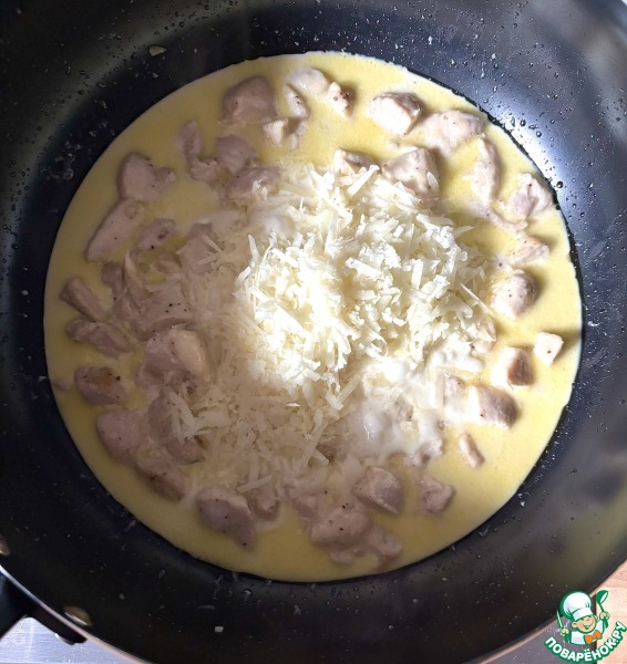 Спагетти из цуккини с курицей