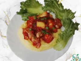 Свинина в томатном соусе по-итальянски