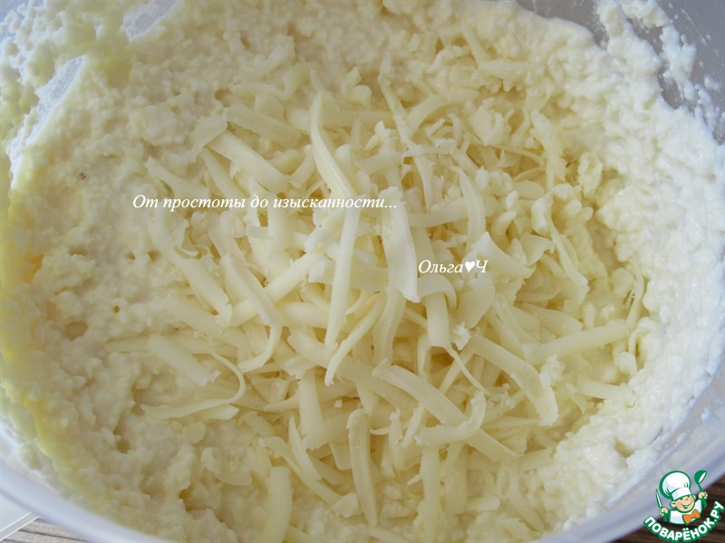 Творожное печенье с сыром