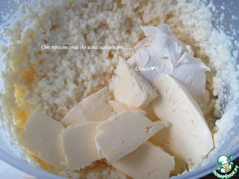 Творожное печенье с сыром