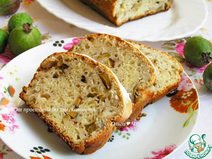 Творожный кекс с фейхоа