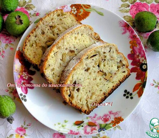 Творожный кекс с фейхоа