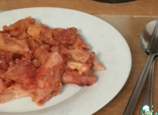 Запеканка из томатов и чечевицы