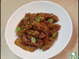 Баклажаны в кисло-сладком соусе