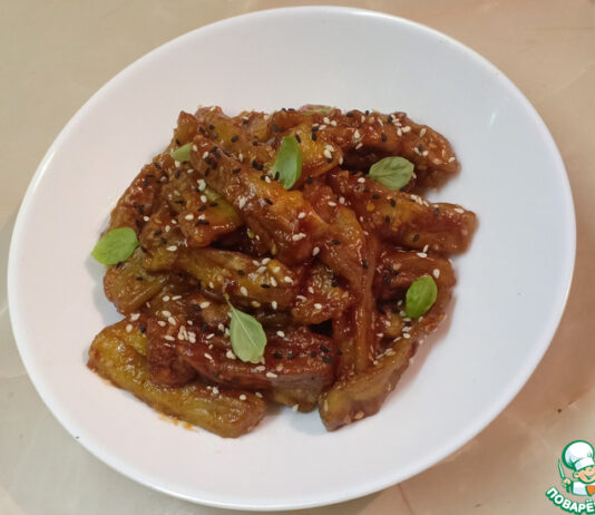 Баклажаны в кисло-сладком соусе