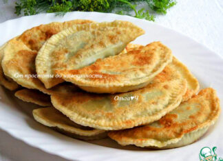 Чебуреки с капустой и шпинатом