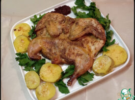 Цыплята-корнишоны, запеченные в духовке