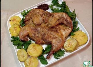 Цыплята-корнишоны, запеченные в духовке