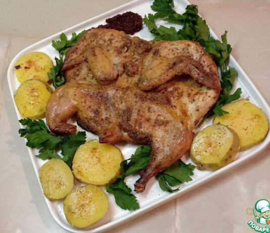 Цыплята-корнишоны, запеченные в духовке