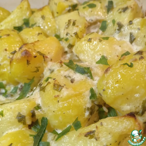 Картофель в сметанном маринаде