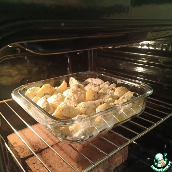 Картофель в сметанном маринаде