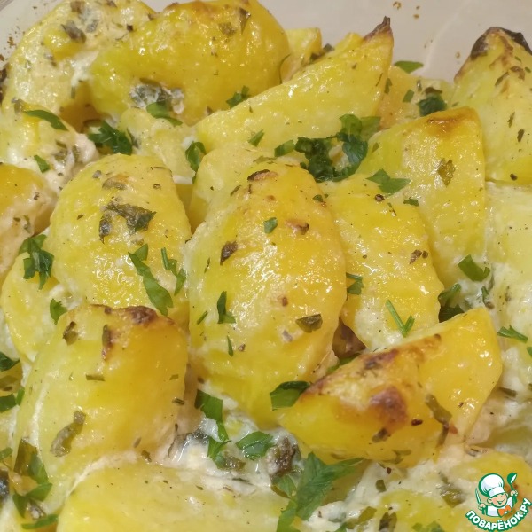 Картофель в сметанном маринаде