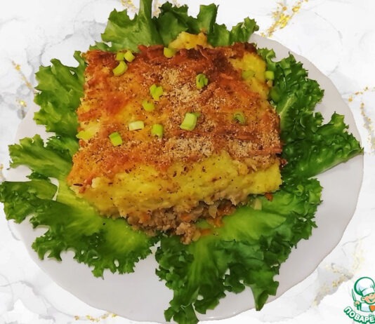 Картофельная запеканка с фаршем Аши Парментье (Hachis Parmentier)