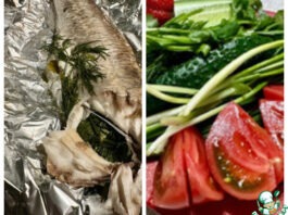 Кефаль. В духовке