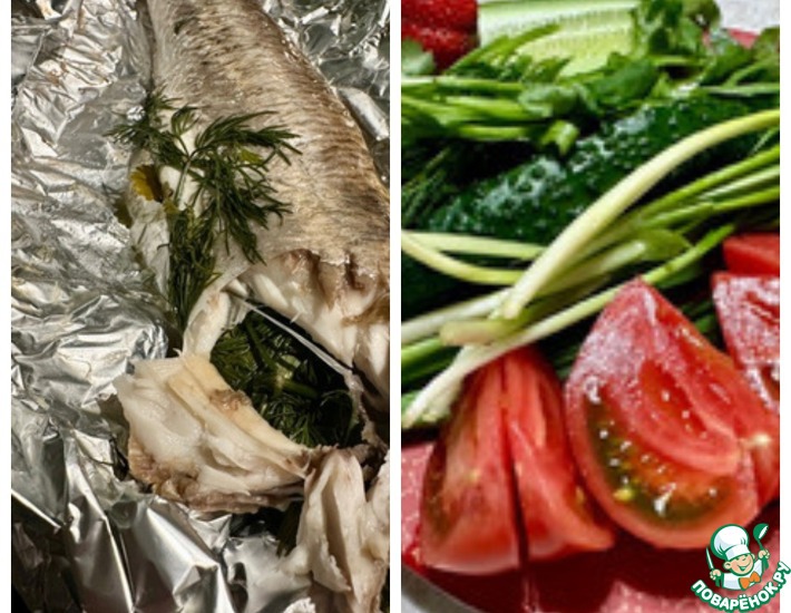 Кефаль. В духовке