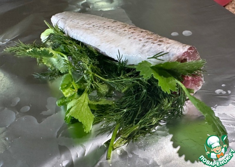 Кефаль. В духовке