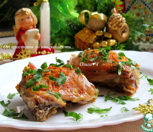 Курица с имбирём и клементином