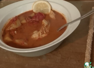 Курица в кокосовом соусе с картофелем