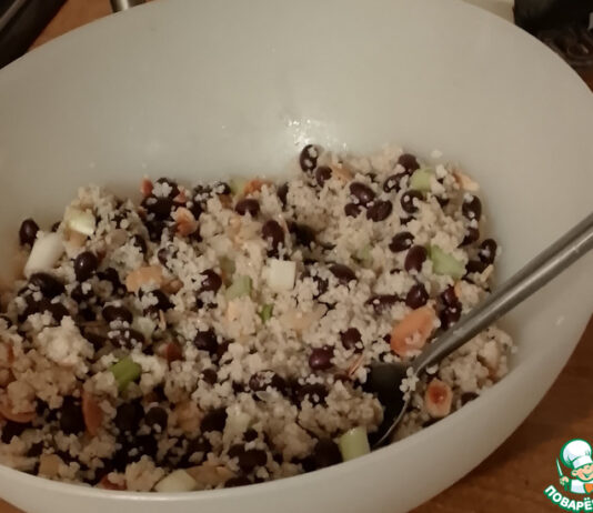 Лимон, фасоль и жаренный миндаль