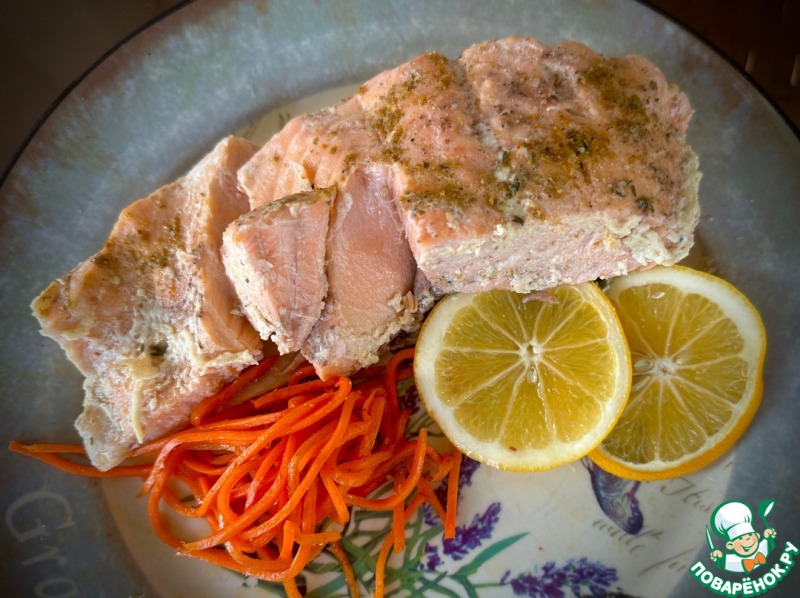 Лосось в молоке