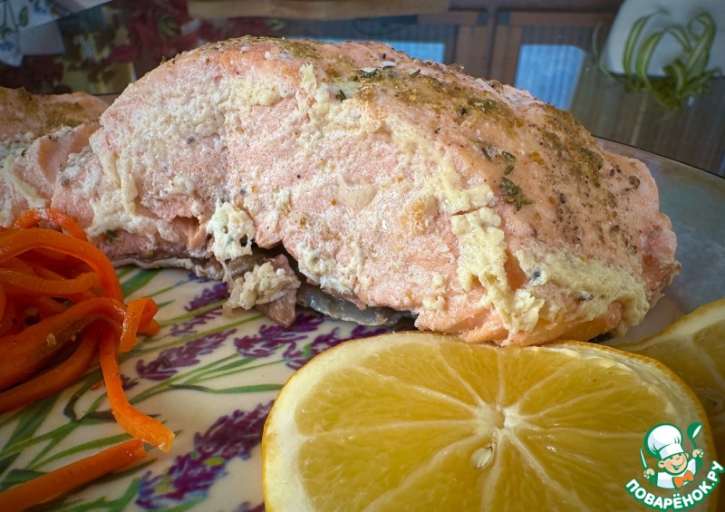 Лосось в молоке