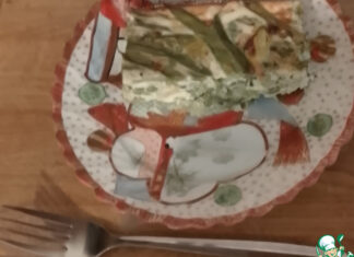 Маакуда из брокколи, бобов, лука-порея