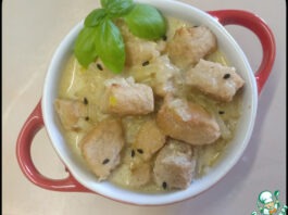 Мясо, тушеное со сметаной