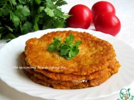 Морковные блины с паприкой