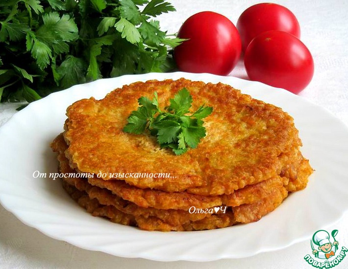 Морковные блины с паприкой