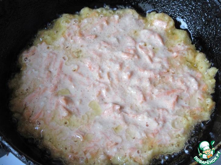 Морковные блины с паприкой