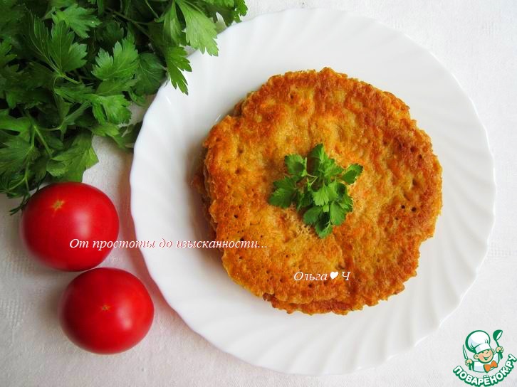 Морковные блины с паприкой