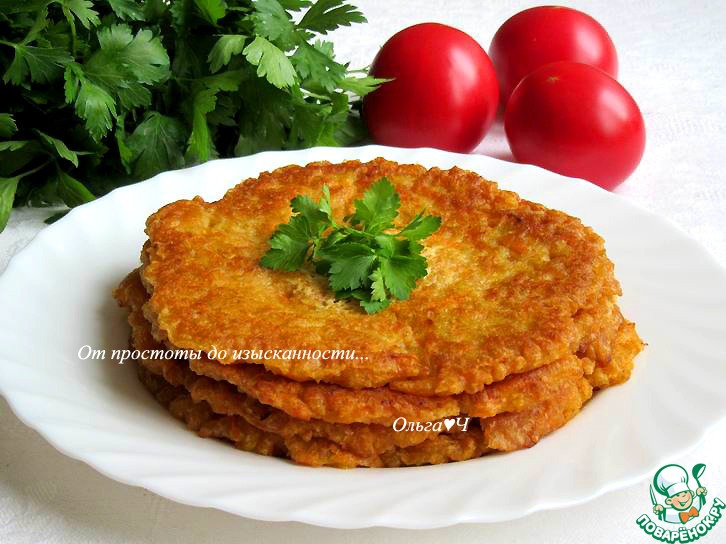 Морковные блины с паприкой