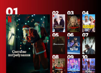 Новогодние ленты в списке: самые популярные фильмы на Netflix, которые сейчас смотрят украинцы
