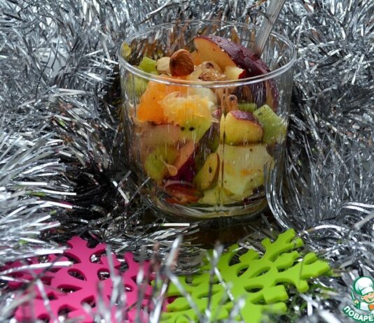Новогодний фруктовый салат