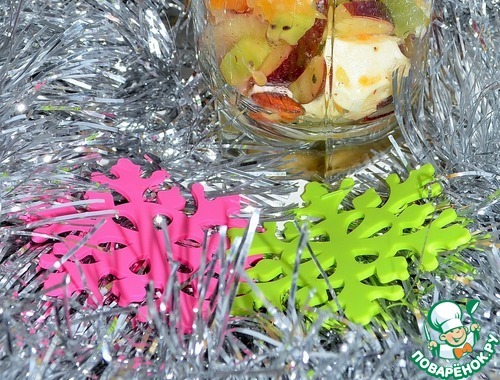 Новогодний фруктовый салат