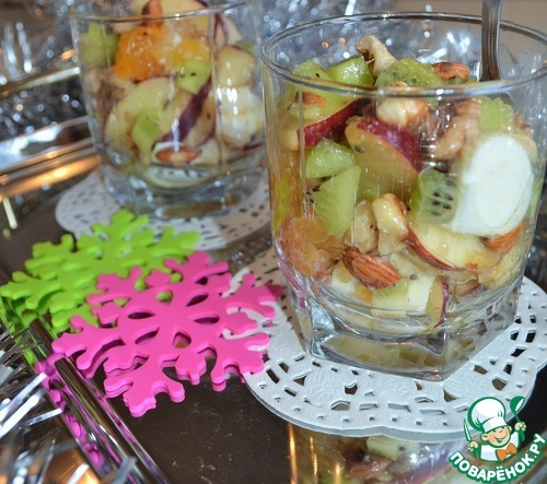 Новогодний фруктовый салат