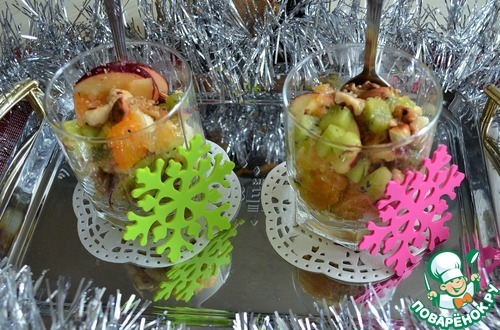 Новогодний фруктовый салат