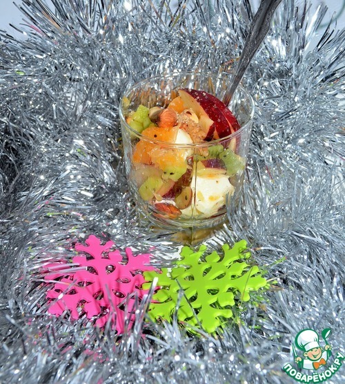 Новогодний фруктовый салат