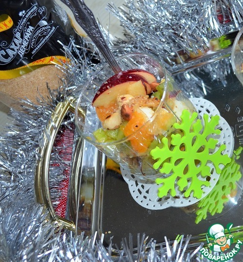 Новогодний фруктовый салат