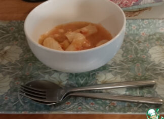 Острая паста с нутом и лимоном