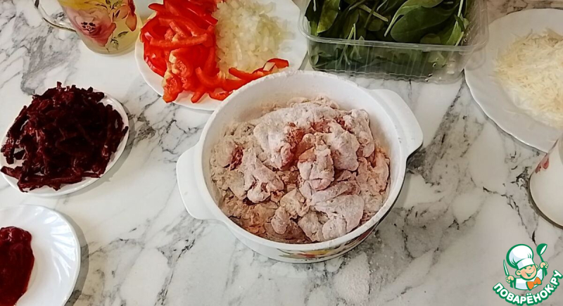 Паста с курицей по-тоскански