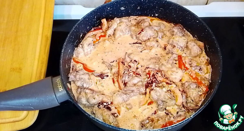 Паста с курицей по-тоскански