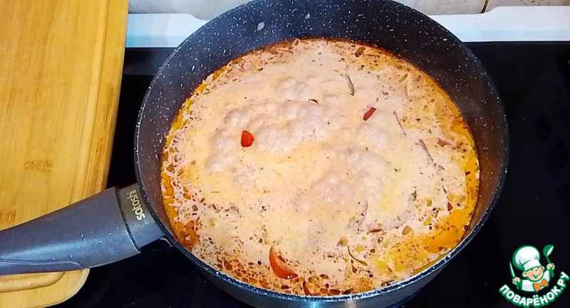 Паста с курицей по-тоскански