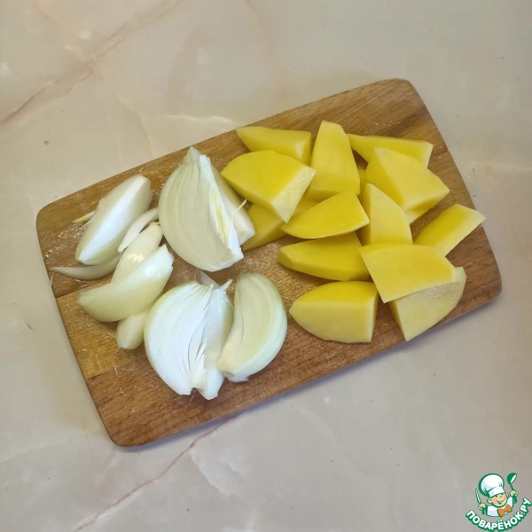 Печеночный торт с грибами