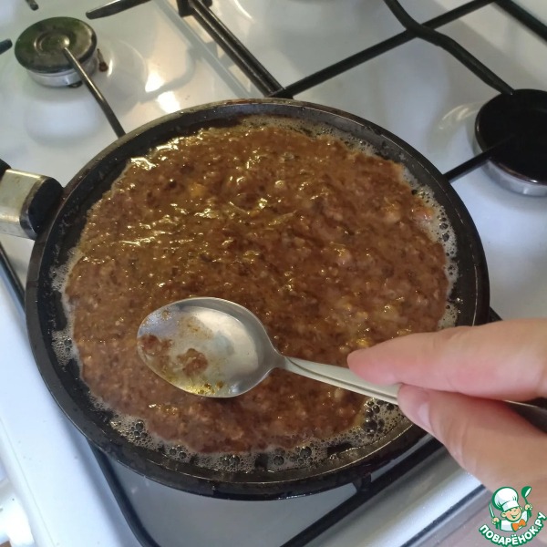 Печеночный торт с грибами