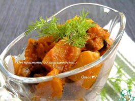 Рагу из тыквы с грибами